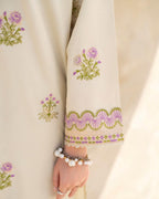 Pastel Bloom 2PC Dress – Cotton Summer Suit